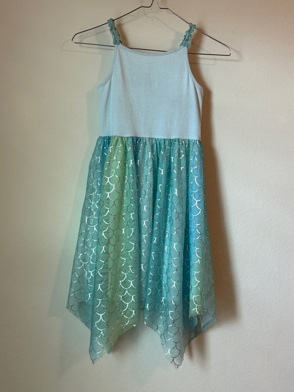 Kids Disney Jumping Beans Light Green-Blue Little Mermaid Dress - Picture 5 of 6